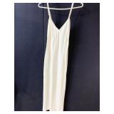 LADIES VINTAGE WHITE FULL SLIP STARDUST