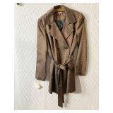 ELLEN TRACY SIZE SMALL COAT COPPER BLACK WITH