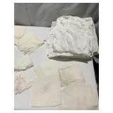 BONNET, HANDWORK TRIM COLLAR, LINEN AND COTTON