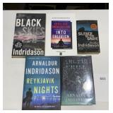 5 ARNALDUR INDRIDASON NOVELS, HARDBACK AND