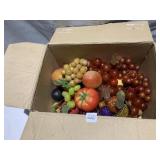 BEADED AND PLASTIC FRUIT