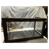 SPRING DOOR DISPLAY CASE 5 SIDES GLASS 23" W X