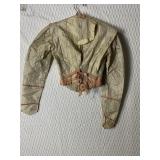 VICTORIAN PETITE TOP W/ RIBBON TRIM HAS DAMAGE