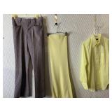 RACAUSINS MENï¿½S SHIRT 15 X 33 YELLOW POLYESTER