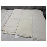 ANTIQUE DAMASK LINEN WASHSTAND TOWELS