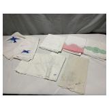 HAND TOWELS VINTAGE W/ OPEN WORK, HAND TOWEL