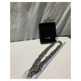 JOAN RIVERS MULTI STRAND FINE BEADED NECKLACE W/