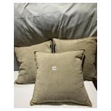 THREE DOWN FILLED 16" SQ. PILLOWS