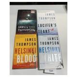 JAMES THOMPSON HARDBACK NOVELS, 4 TOTAL