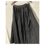 BLACK SKIRT VINTAGE 29" W X 37" L - SEE TEAR