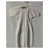WHITE COTTON DRESS W/ LACE TRIM DOES HAVE A STAIN