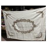 TABLE CLOTHS ONE WITH CUT OUTS SOLID WHITE 68" X