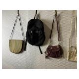 3 PURSES AND 1 BACKPACK