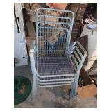 4 WIRE PATIO CHAIRS