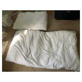 QUEEN DOWN MATTRESS TOPPER AND COMFORTER