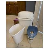 TRASH CAN WITH LID, TRASH CAN NO LID AND PET FOOD