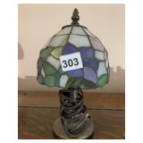 SMALL STAINED GLASS LAMP