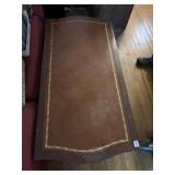 LEATHER TOP COFFEE TABLE
