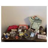 CARD PLAYING MAT, FOUNTAIN PEN TIPS, BELL