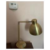 TOUCH BRASS BENT ARM DESK LAMP