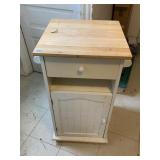 SMALL ROLLING KITCHEN CART WITH DRAWER AND