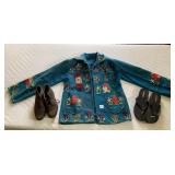 WOOL JACKET WITH EMBROIDERY AND APPLIQUE DANCERS,