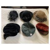 6 LADIES HATS