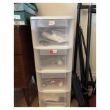 4 DRAWER STERLITE STORAGE, CONTENTS NOT INCLUDED