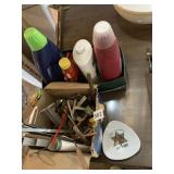 CANADA TRINKET DISH, CLEANING PRODUCTS, BOX OF