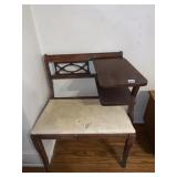 ANTIQUE TELEPHONE GOSSIP CHAIR