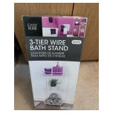 EASY HOME 3 TIER WIRE BATH STAND