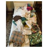 KLIBAN PILLOWCASE, PLAID FLEECE, FABRIC REMNANTS,