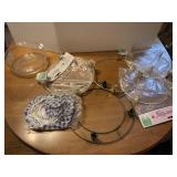 10" ADVENT CANDLE RINGS, BOWL WITH CHIP, HEAD MUG