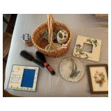 FRAME, BASKET, SAILBOAT WALL ACCENT