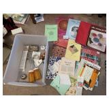 CRAFTING BOOKS AND TOOLS, TATTING, LACE, DRAWER