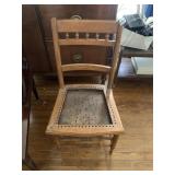 ANTIQUE CHAIR, NEEDS REPAIRS
