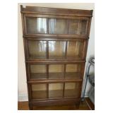 MACEY 35-8 GLASS FRONT STACKED BOOKCASE, MISSING