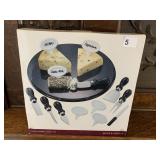 14 PIECE MARBLE CHEESE SET, NEW IN BOX