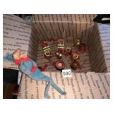 FELT ELF AND COPPER CHRISTMAS ORNAMENTS