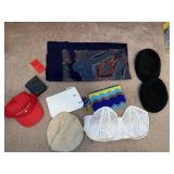 ELIZABETH ARDEN RED DOOR MIRRO, HATS, CLUTCH