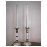 BRASS CANDLE STICK HOLDERS