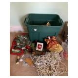 BIN OF CHRISTMAS DECORATI0NS