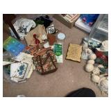 LONGABERGER BAG, YARN, STARTED PROJECTS