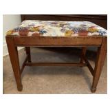 VELOUR TOPPED VANITY BENCH