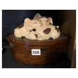 SLEEPING PIGLETS COVERED CASSEROLE