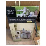 EASY HOME DOUBLE SORTER WITH IRONING BOARD, NEW