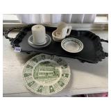 METAL TRAY ROYAL STAFF SHIRE PLATE, ETC.