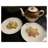 PRICE TEA POT, PLATES