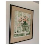 PAINTING ON TEXTURED PAPER WITH FIBERS BY NINA