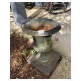 2 CAST IRON PLANTERS